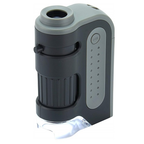 Carson MicroBrite Plus 60x-120x LED Lighted Pocket Microscope