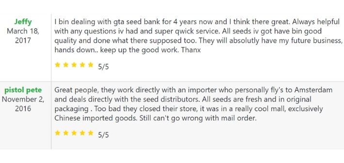 gta seedbank reviews